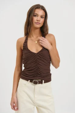 Starla Halter Top Choc
