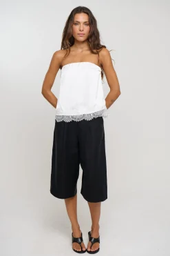 Stassie Strapless Top White