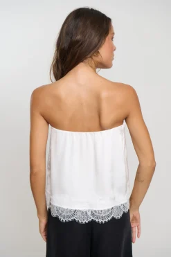 Stassie Strapless Top White