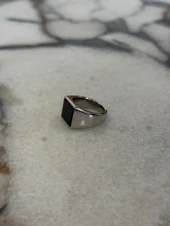 Statement Signet Ring Silver