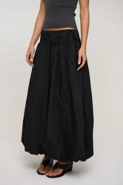 Stevie Midi Skirt Black
