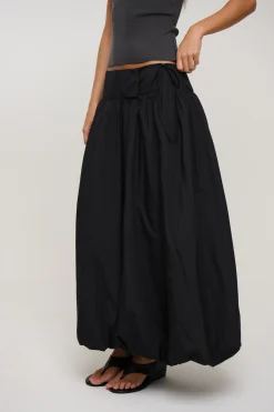 Stevie Midi Skirt Black