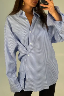 Summer Stripe Shirt Blue
