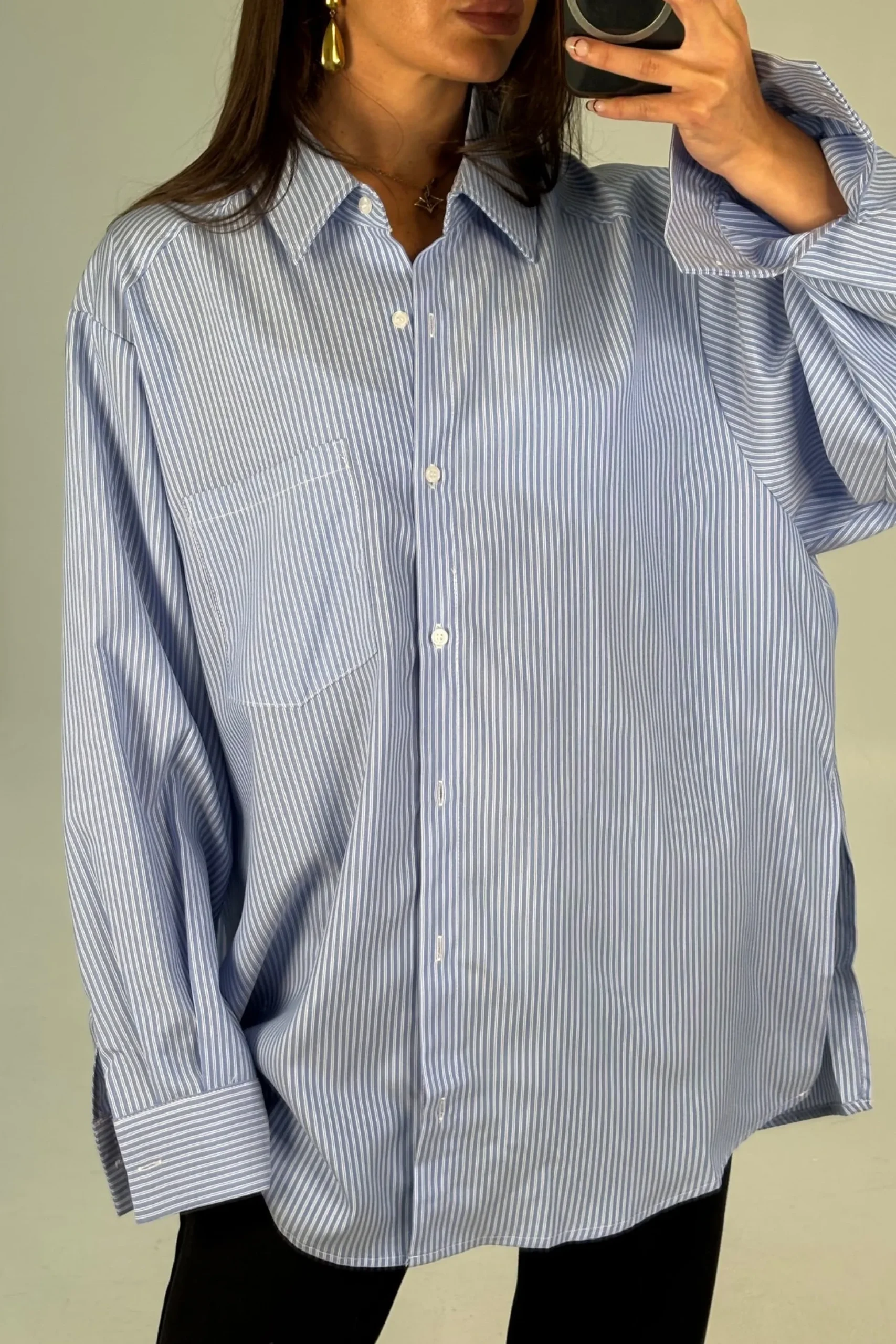 Summer Stripe Shirt Blue