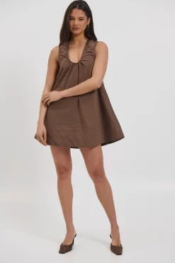 Sydney Mini Dress Chocolate