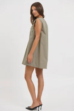 Sydney Mini Dress Khaki