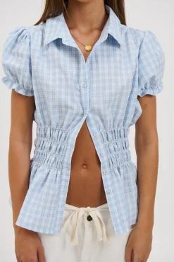 Talia Short Sleeve Shirt Sky