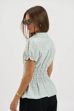 Talia Short Sleeve Shirt Sage