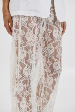 Tamika Lace Pant White