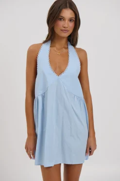 Tammi Halter Dress Sky
