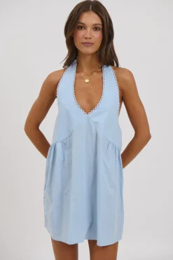 Tammi Halter Dress Sky
