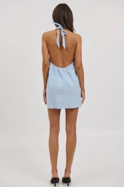 Tammi Halter Dress Sky