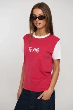 Te Amo Tee Crimson