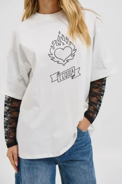 Tequila Lace Tee White