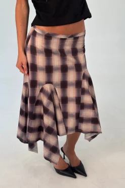 Tia Midi Skirt Beige