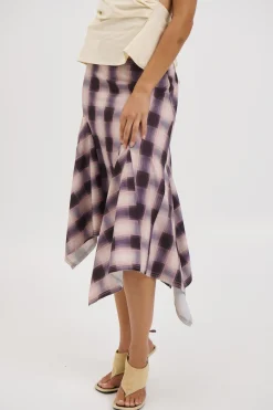 Tia Midi Skirt Beige