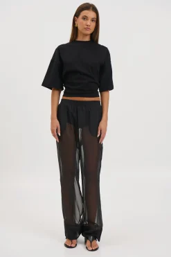 Tobias Sheer Pant Black