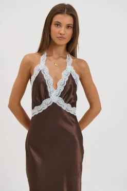 Tonya Maxi Dress Chocolate