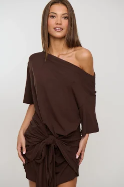 Tyla Mini Dress Chocolate