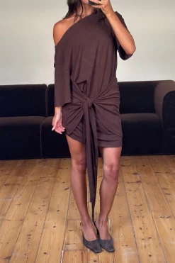 Tyla Mini Dress Chocolate