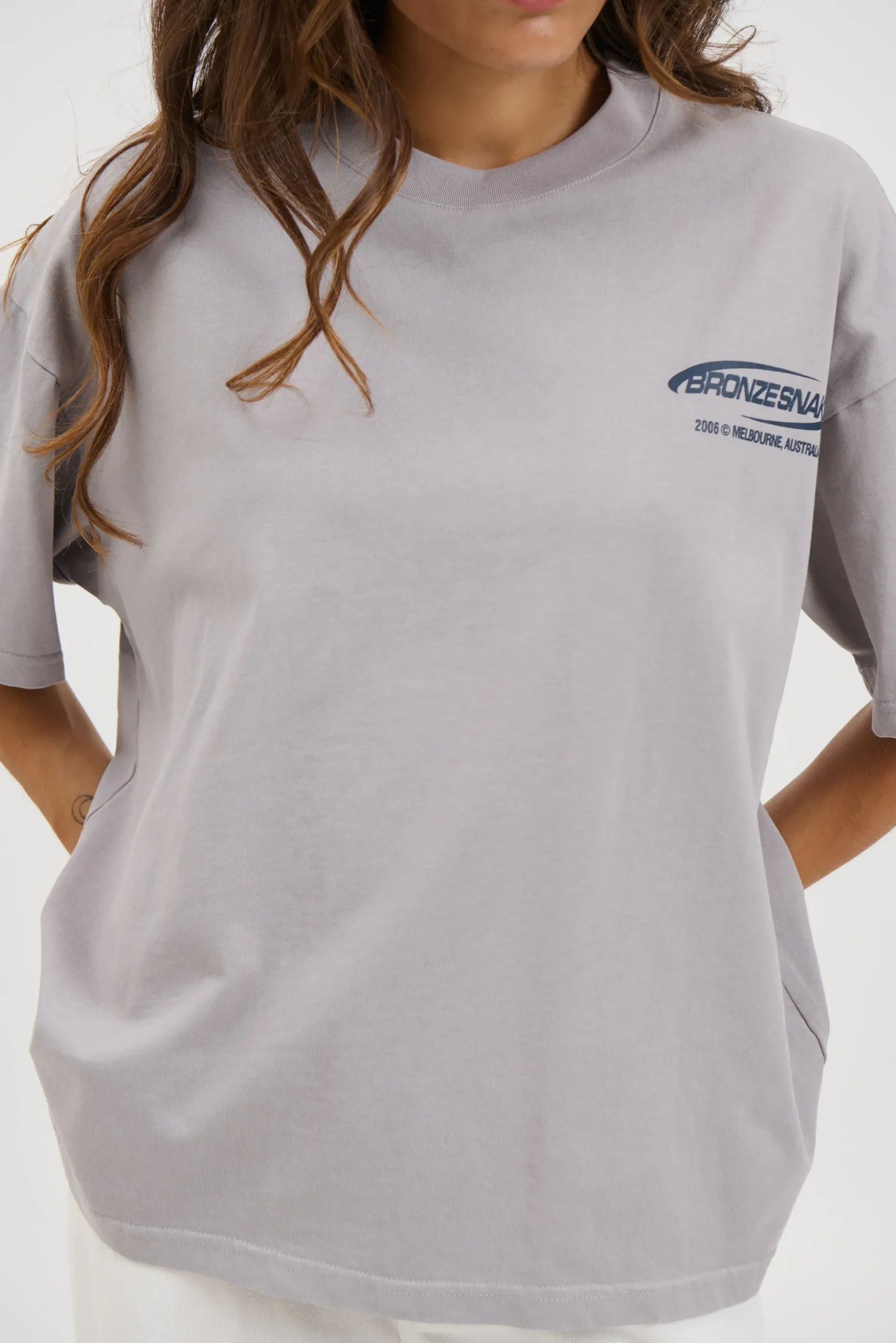 Unisex Bronze Snake Classic Tee Grey