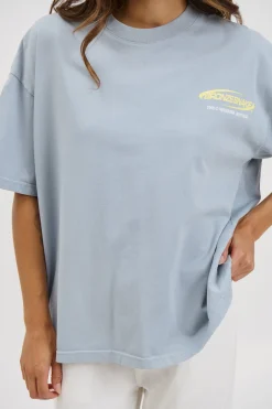 Unisex Bronze Snake Classic Tee Blue