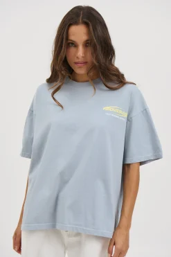 Unisex Bronze Snake Classic Tee Blue