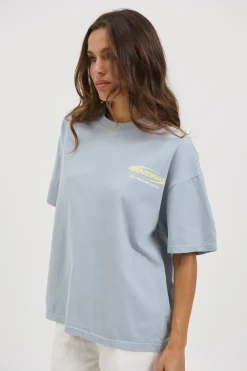 Unisex Bronze Snake Classic Tee Blue