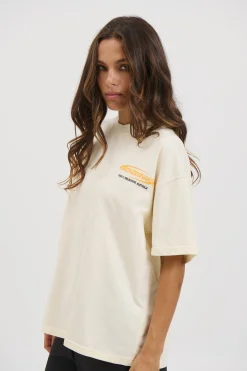 Unisex Bronze Snake Classic Tee Ivory