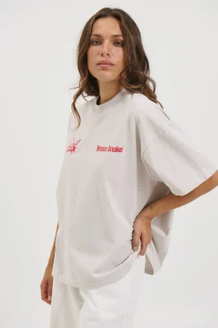 Unisex Bronze Snake Melb Tee Ivory