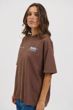 Unisex Bronze Snake Signature Tee Choc