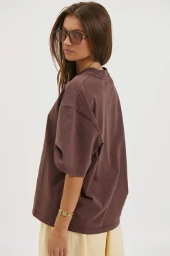 Unisex Emmett Box Tee Chocolate