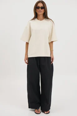 Unisex Emmett Box Tee Ivory