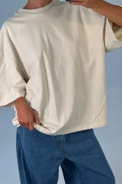 Unisex Emmett Box Tee Ivory