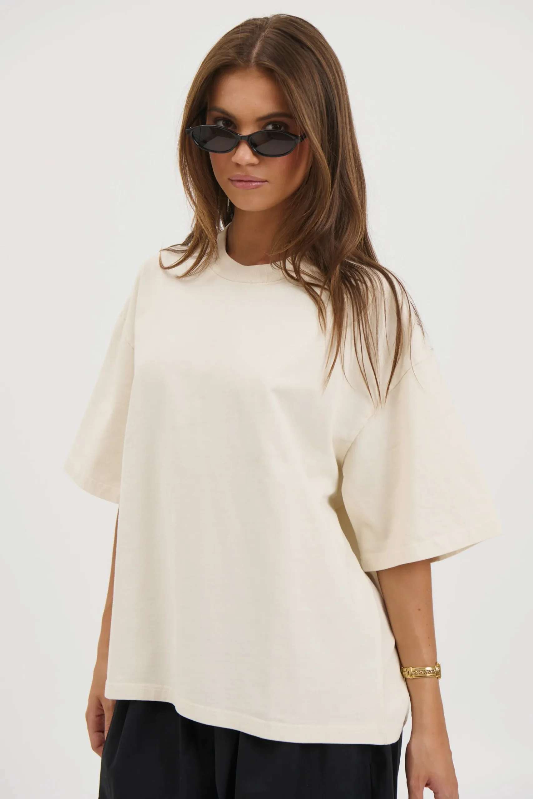 Unisex Emmett Box Tee Ivory