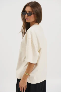 Unisex Emmett Box Tee Ivory