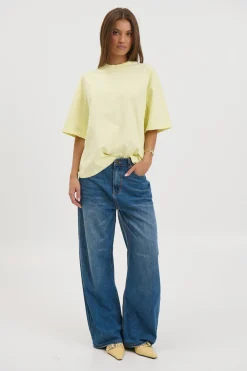 Unisex Emmett Box Tee Lemon