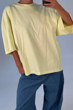 Unisex Emmett Box Tee Lemon