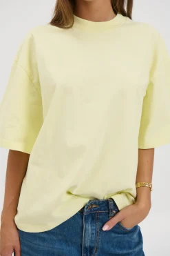 Unisex Emmett Box Tee Lemon