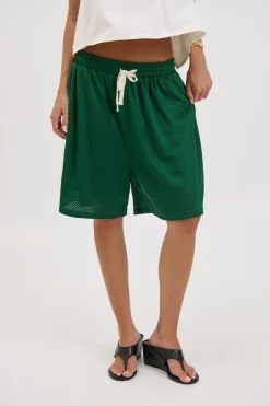 Unisex Julian Mesh Short Emerald