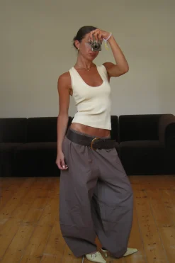 Unisex Julius Baggy Pant Mocha