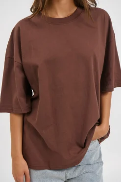 Unisex Midweight Signature Tee Dark Brown