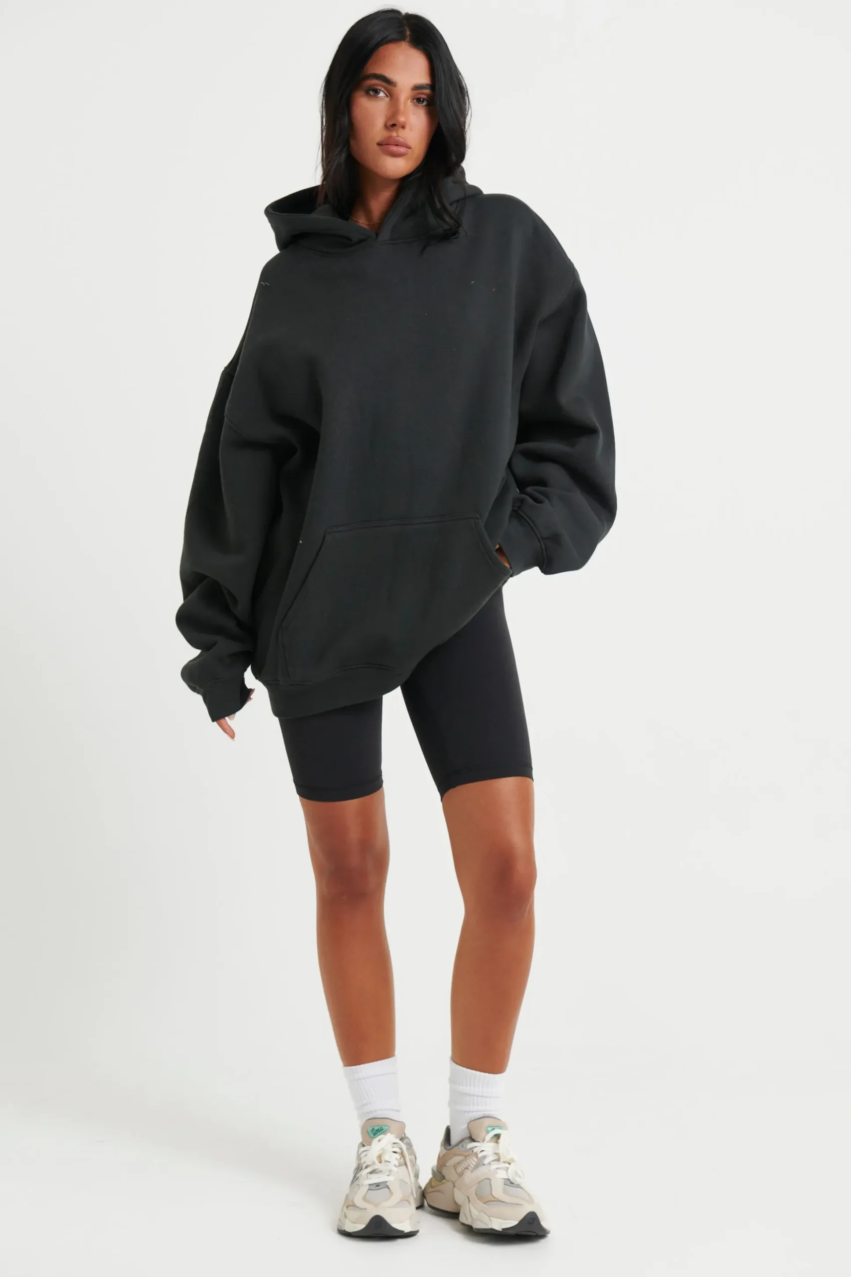 Unisex Roman Oversize Hoodie Black