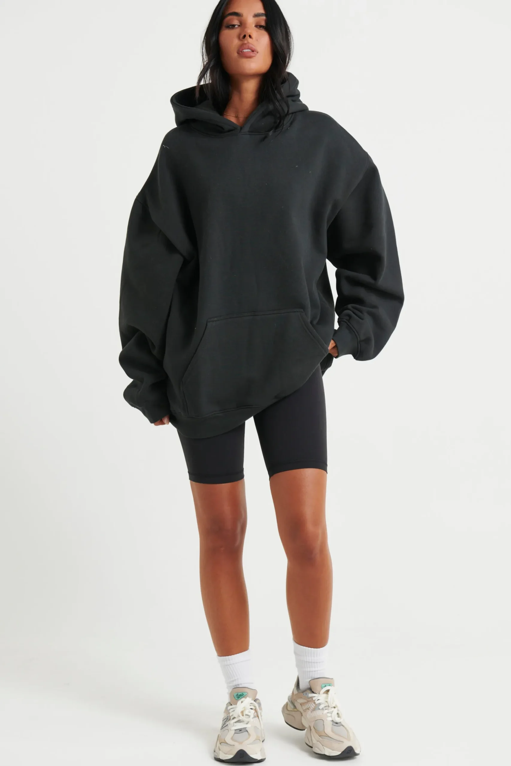 Unisex Roman Oversize Hoodie Black