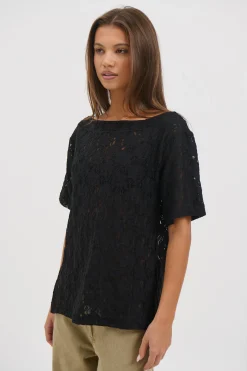 Vanessa Lace Top Black