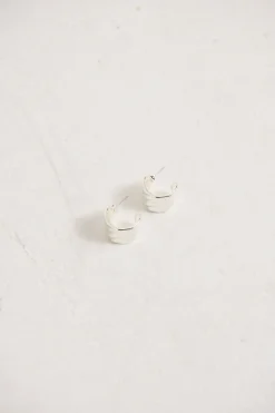 Vera Textured Earring Sterling Silver Plated