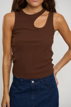 Veronika Tank Bitter Chocolate