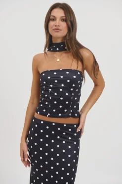 Viktoria Polk Dot Set Black