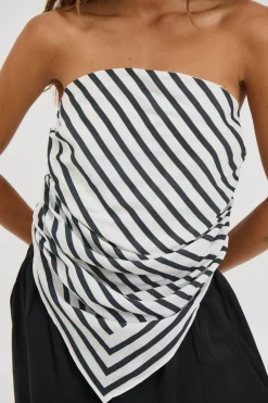 Vincent Scarf Top Beige