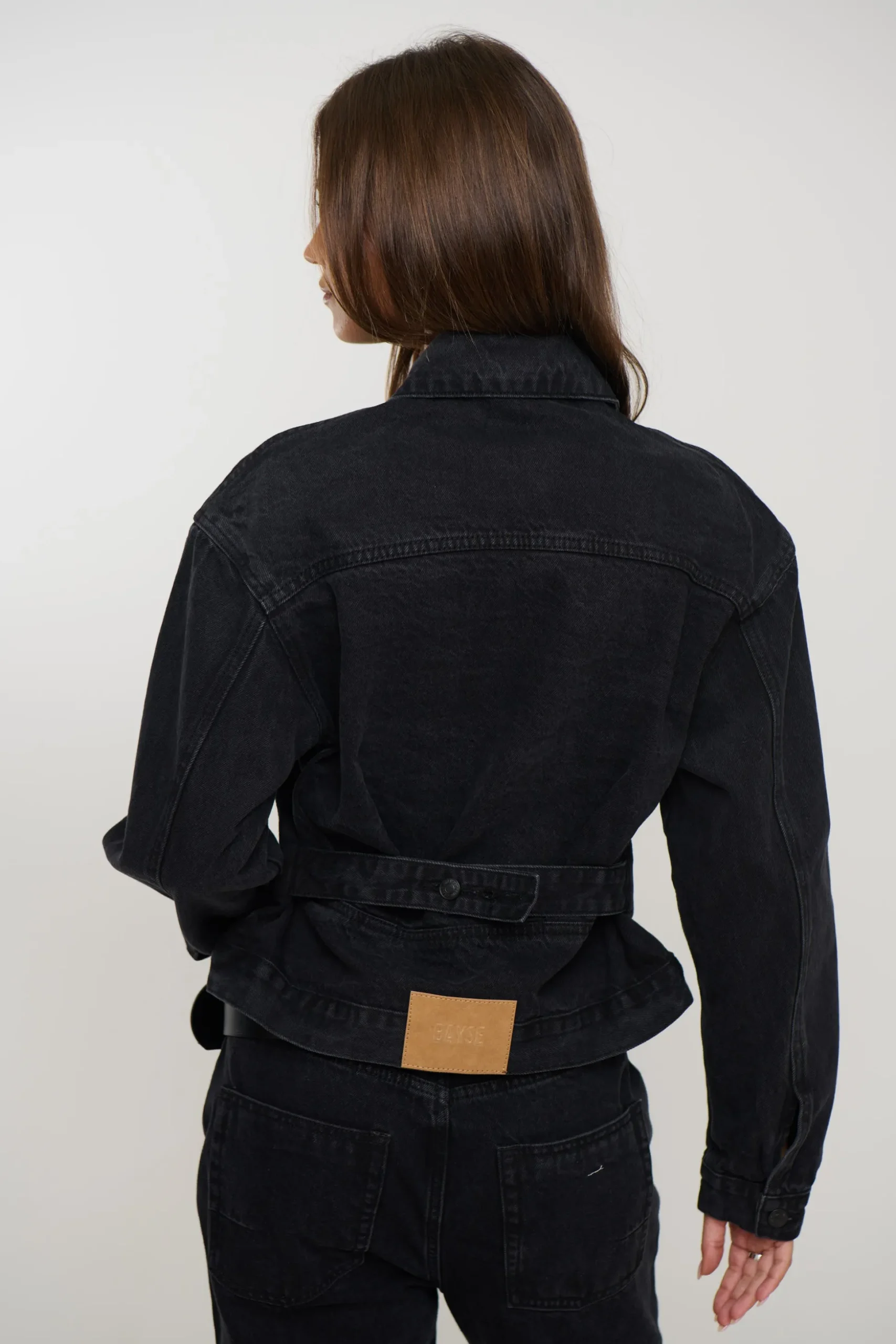 Violet Denim Jacket Backstage Black